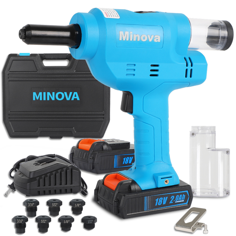 Minova Battery Rivet Tool Kit Cordless Rivet Tool KD-02FD