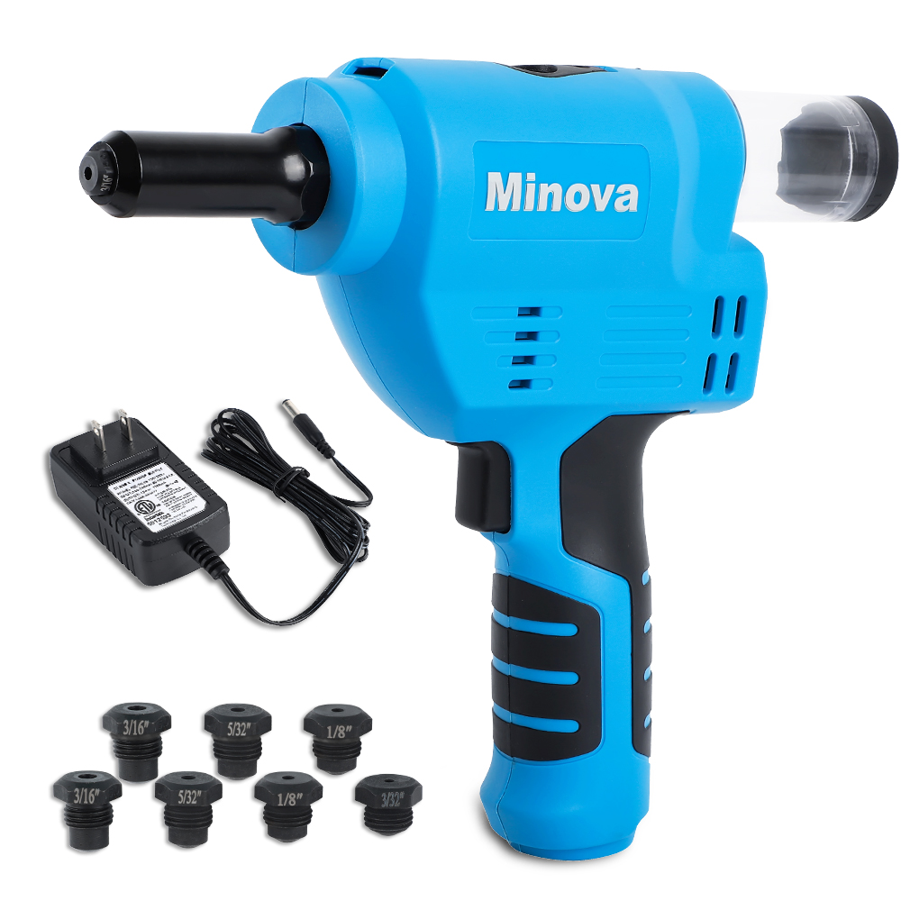 Portable Rivit Machine Minova Battery Rivet Tool Kit Cordless Rivet Gun KD-02D