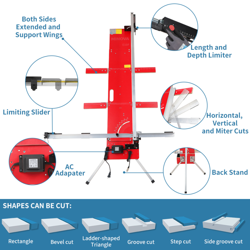 MINOVA Foam Cutter Machine Electric Hot Wire Cutting Frame E10F-AC