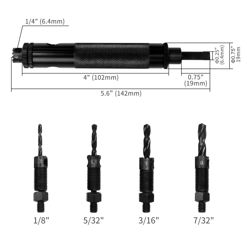 MINOVA Minova Rivet Removal Tool, Rivet Removal Drill Bit, High Cobalt Drill Bits