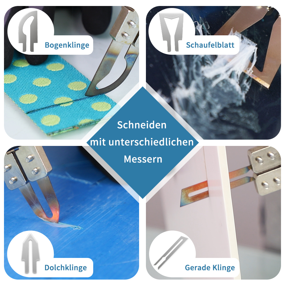 MINOVA Styrocutter Heißes Messer Kabelloser Luftgekühlter Elektrischer Heißschneider Stoffschneidwerkzeug-Set Schaumstoff-, Seil- & Stoffschneider mit Batteriekonverter Geeignet für Bosch Batterie