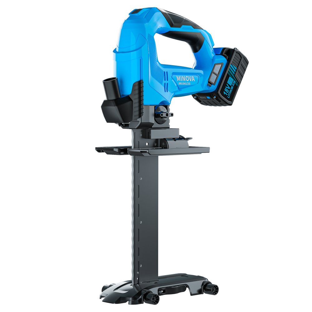 Brushless Insulating Saw, Cordless 18V 4Ah Insulation Saw, Air Cooling 2800 SPM Insulation Cutter for Mineral Wool, Foam Glass, Rock Wool, Wood fiber Boards, Recycled Cotton Boards