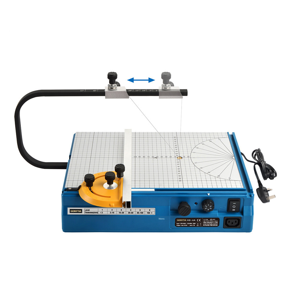KD-6A Hot Wire Foam Cutter Table for Cutting and Sculpting Styrofoam, KT Board, Sponge and Other Foam Materials