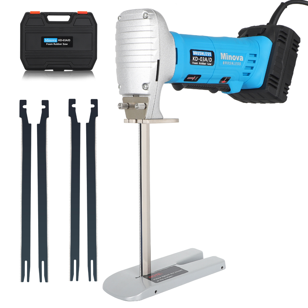 Brushless Foam Rubber Cutter 8” Kit, Cutting of All Densities of Foam Rubber, upholstery foam cushion & Flexible Plastic Foam, Heavy-Duty Cutting Tool, Designed for Fast