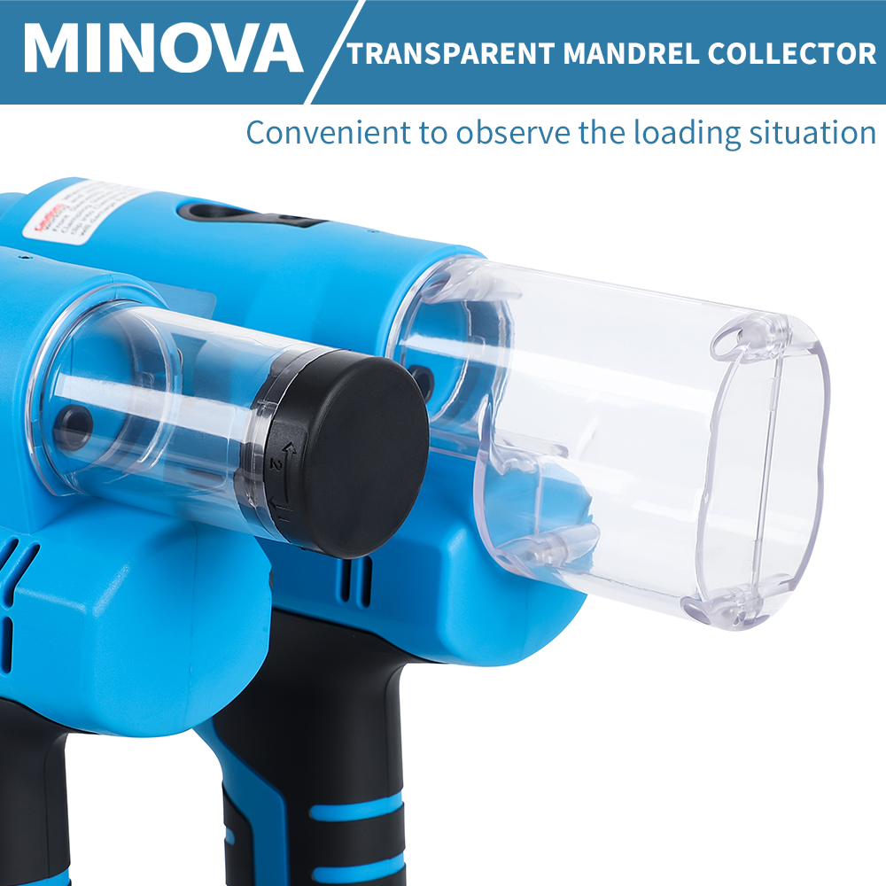mino MINOVA KD-02X+(BS) Cordless Blind Rivet Nut Setting Tool 18V