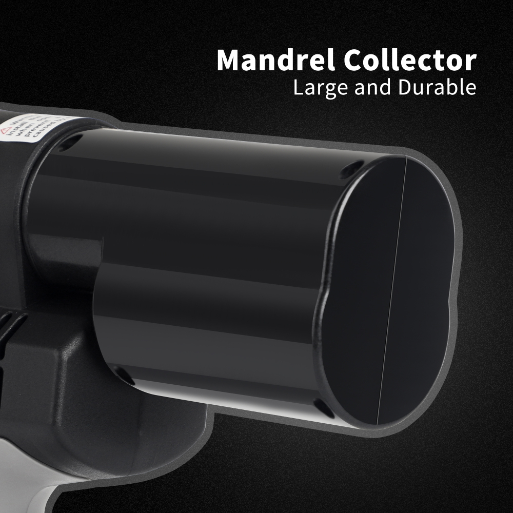 KD-02X+ 18V Brushless Rivet Gun, Battery Cordless Rivet Tool compatible with 1/4"(6.4mm) Steel Rivets, Automatic Rivet Recoil with MWK Battery Convert, Portable Carrying Case