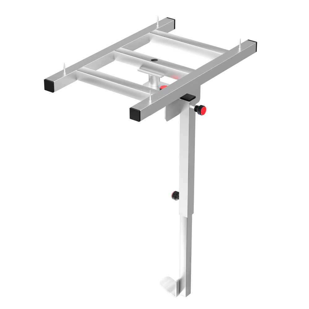Drehteller für Fassadendämmung - Platten kleben am Gerüst