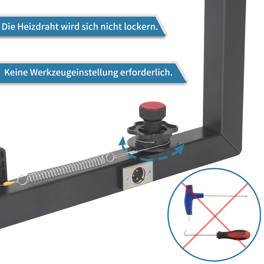 Schnittlänge 1.360 mm | Styroporschneider - Styrobow - Handschneidebügel mit BOS Batteriekonverter(ohne BOS AKKU)