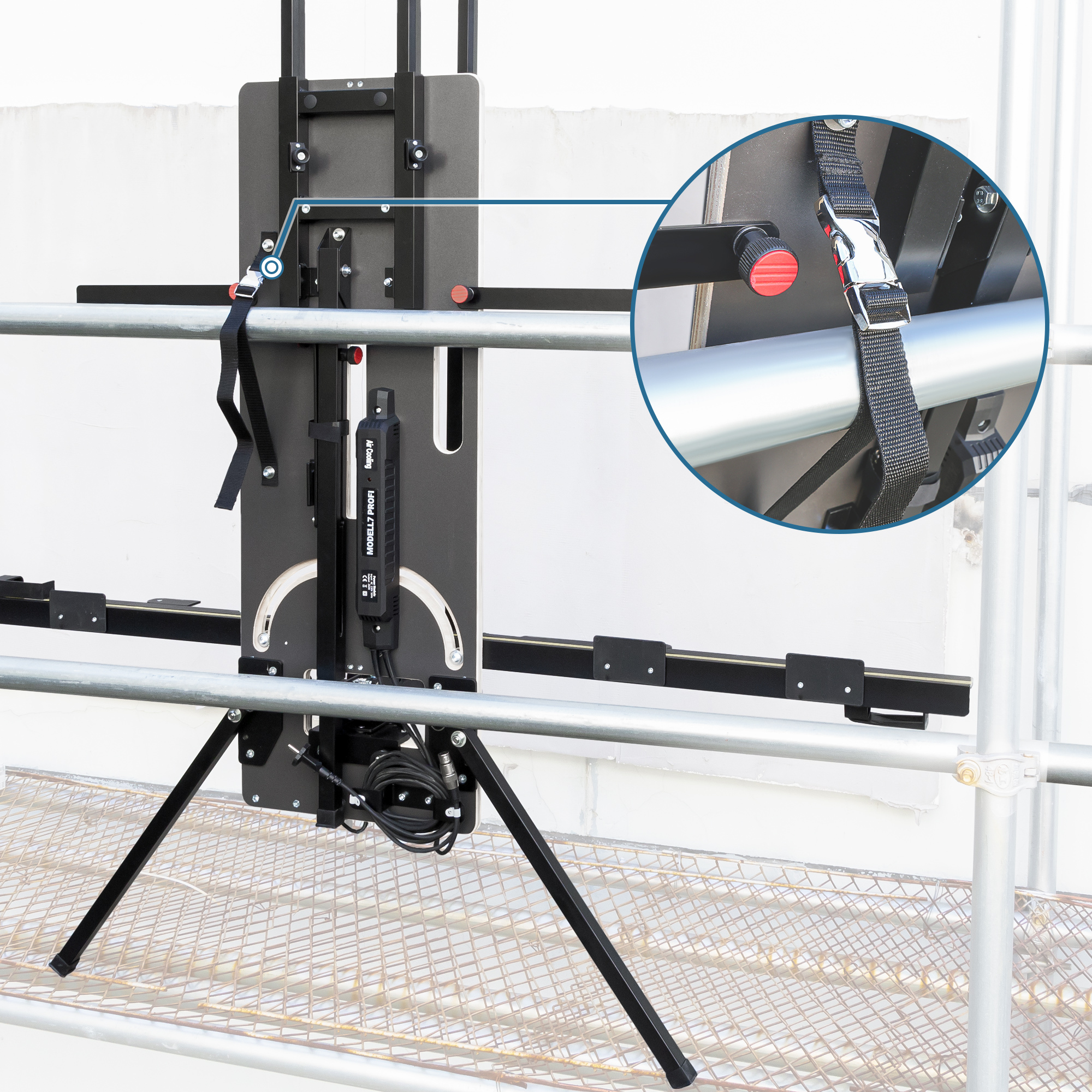 Styroporschneider MODELL 8 PROFI 260 Watt / 1.300mm Komplettes Set inklusive 8 Schneidedrähten Heißdrahtschneider & Batteriekonverter Geeignet für Bos AKKU (ohne AKKU)