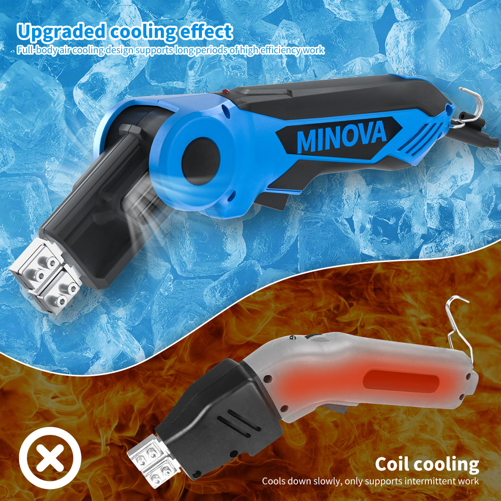 Air Cooled Hot Knife Cutter Foam Cutting Tool Kit with Heavy-Duty Case