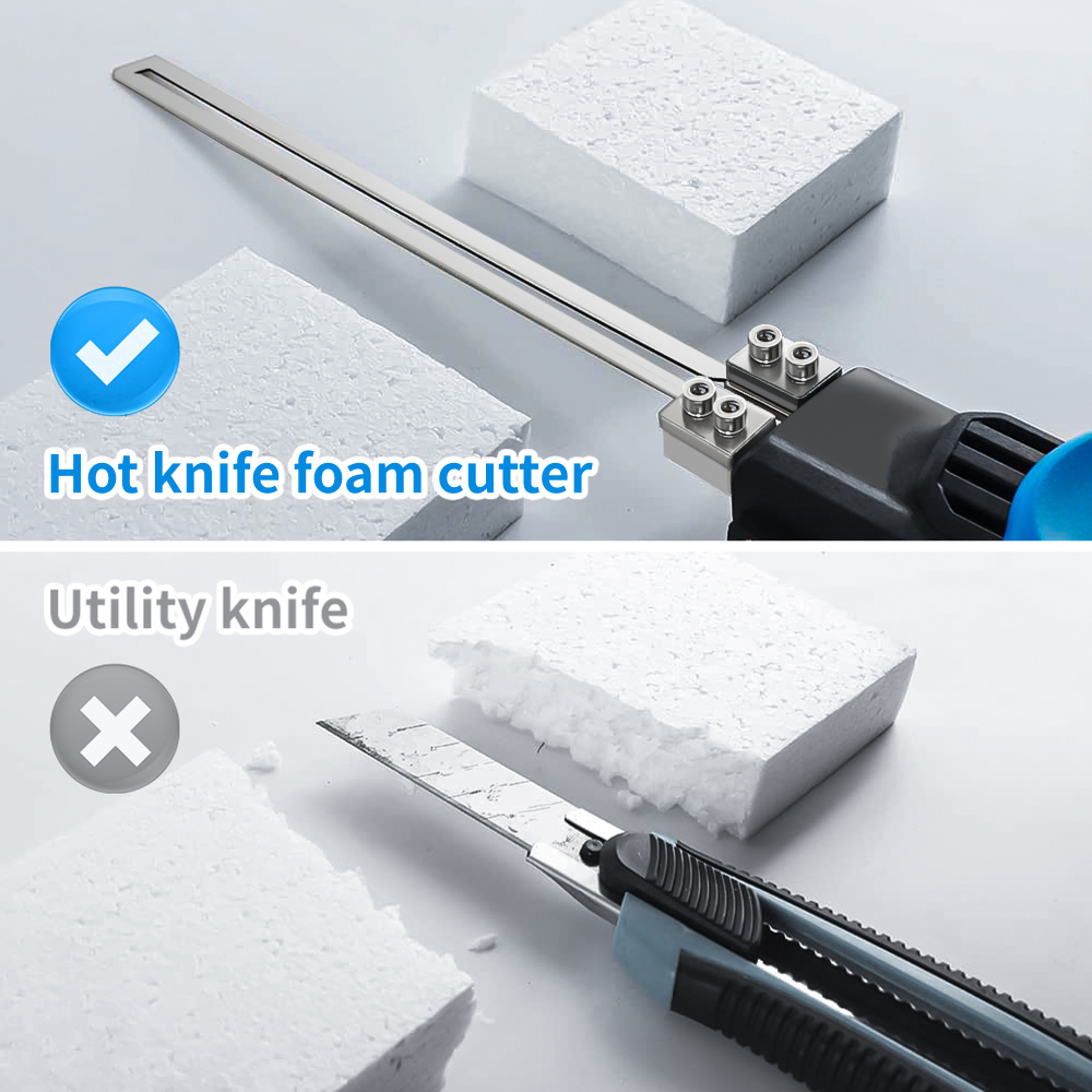 Air Cooled Hot Knife Cutter Foam Cutting Tool Kit with Heavy-Duty Case