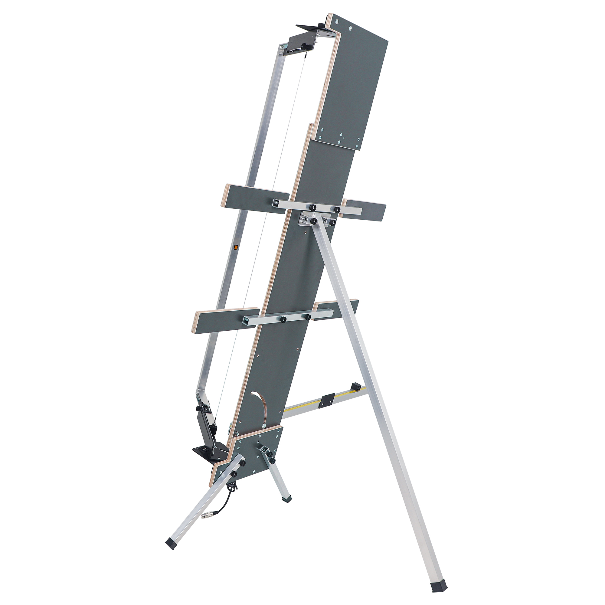 Styroporschneider 200 Watt, 1.300mm freistehend Komplettes Set inklusive 5 Schneidedrähten, 1 Gerüsthalteblech und 2 Federgriff Heißdrahtschneider (modell3)