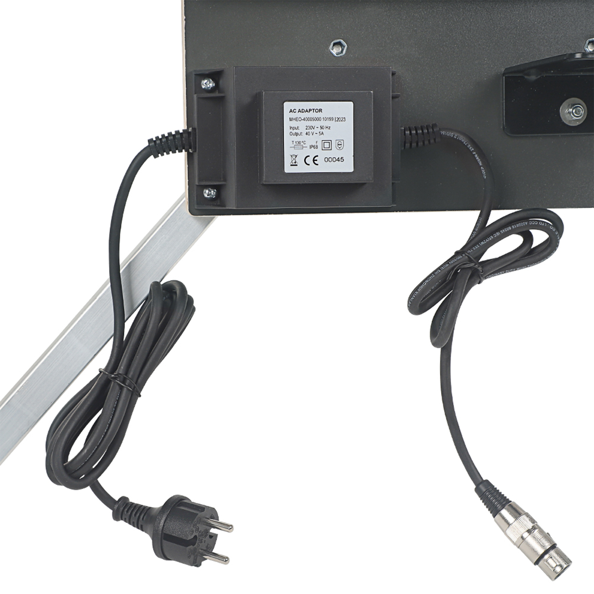 Styroporschneider 200 Watt, 1.300mm freistehend Komplettes Set inklusive 5 Schneidedrähten, 1 Gerüsthalteblech und 2 Federgriff Heißdrahtschneider (modell6)