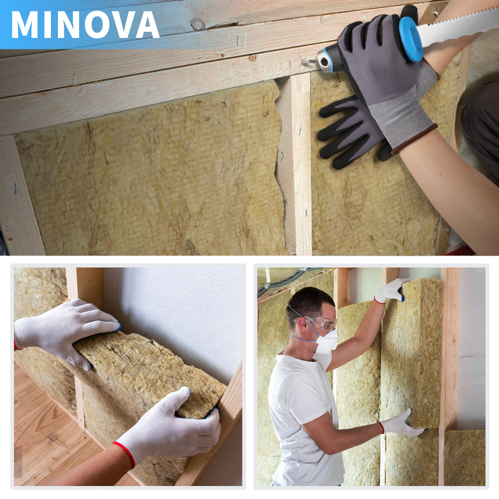 Insulation Knife, 11 Inch Serrated Sharp Blade, Double Side Insulation Cutter Tool With Stainless Steel Head, Cutting Mineral Wool Insulation Sod Cutter (Insulation Knife with Hammer)