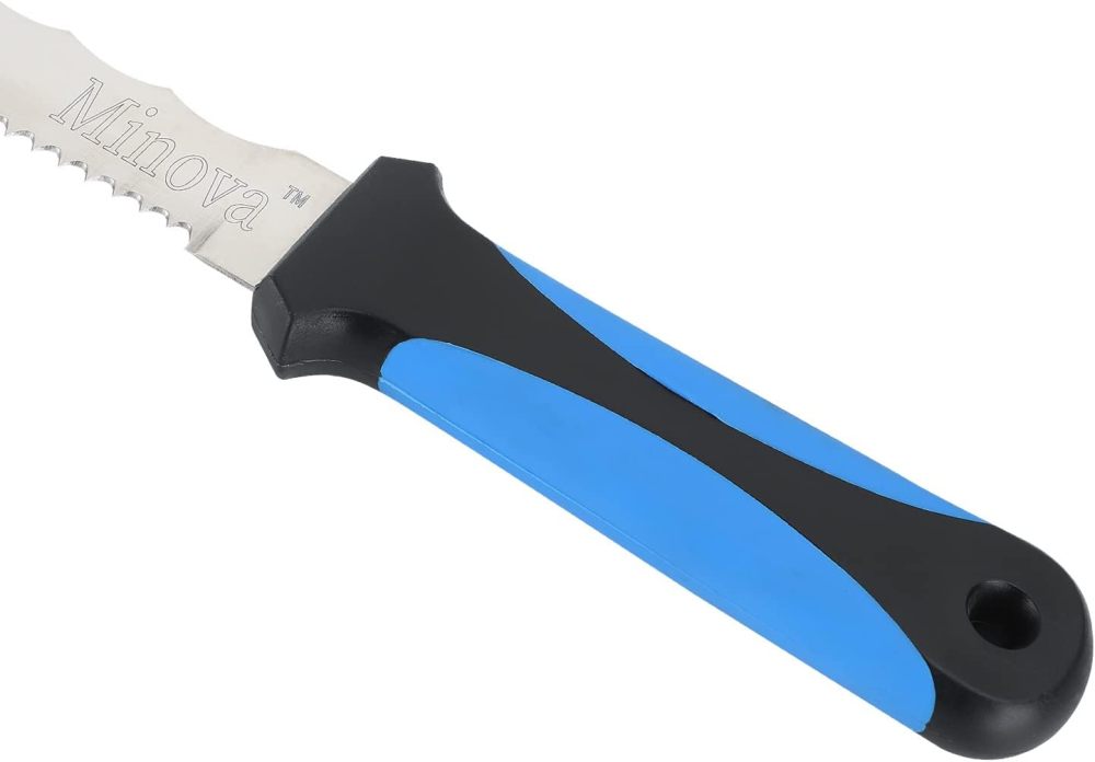 Insulation Knife with Sheath Stainless Steel Blade 16.5” Double Sided Insulation Cutter for Cutting Mineral Wool Insulation (Large)