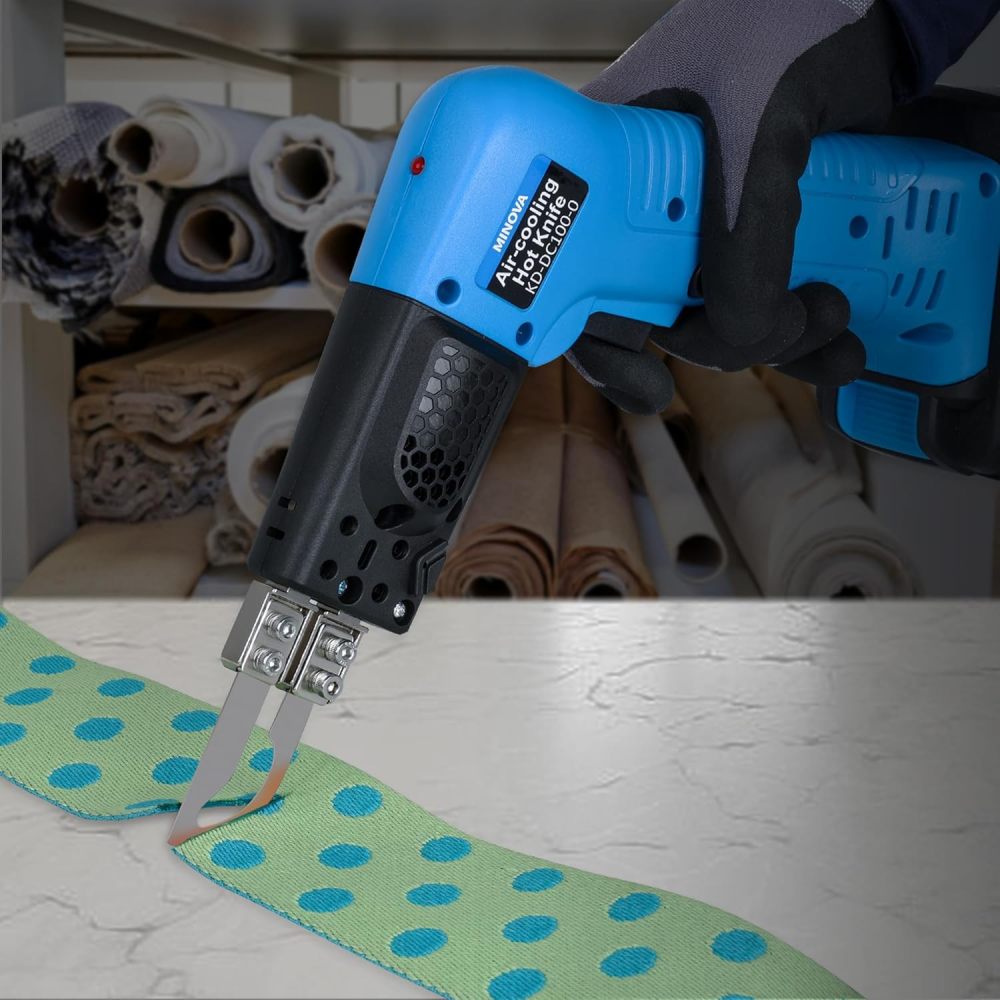 MINOVA Styrocutter Heißes Messer Kabelloser Luftgekühlter Professioneller Elektrischer Heißschneider Stoffschneidwerkzeug-Set Schaumstoff-, Seil- & Stoffschneider (MKT Batteriekonverter)