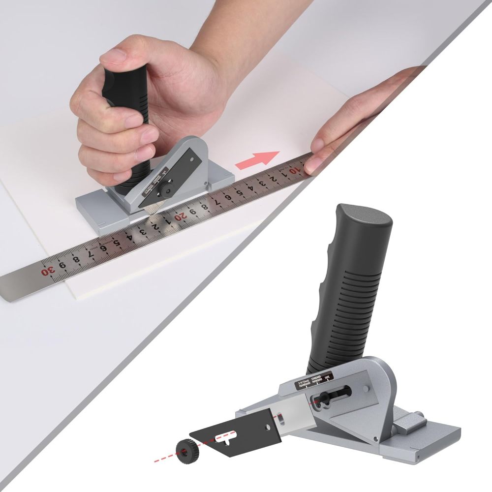 Straight Mat Cutter, 10 Replacement Blades, 90° Handheld Mat Board Cutter Design for Picture Framing and Art Projects for At-Home Framers