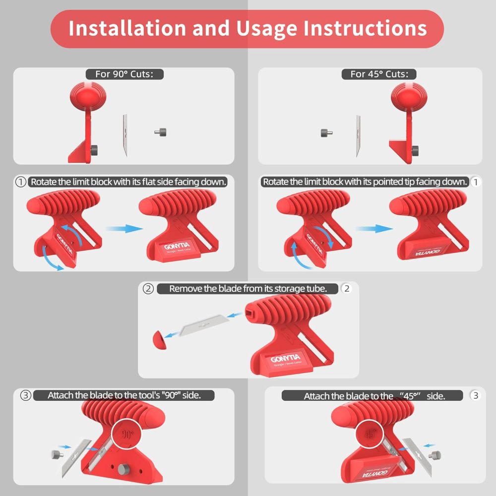 Straight/Bevel Foam Cutter, Foam KT Board Cutting Tool Adjustable 45° or 90° for Small DIY Crafts, EVA Foam, EPE Foam (Foam Board Cutter)