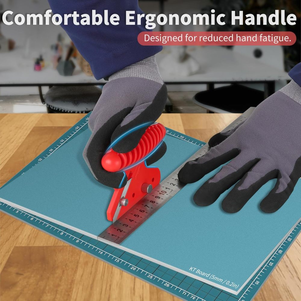 Straight/Bevel Foam Cutter, Foam KT Board Cutting Tool Adjustable 45° or 90° for Small DIY Crafts, EVA Foam, EPE Foam (Foam Board Cutter)