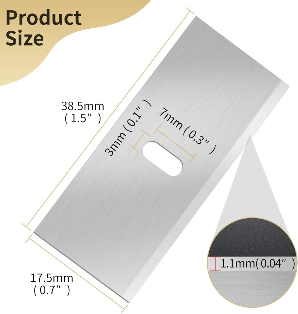 Blades for Straight/Bevel Mat Cutter, 20 Replacement Blades Fits the Mat Board Cutter