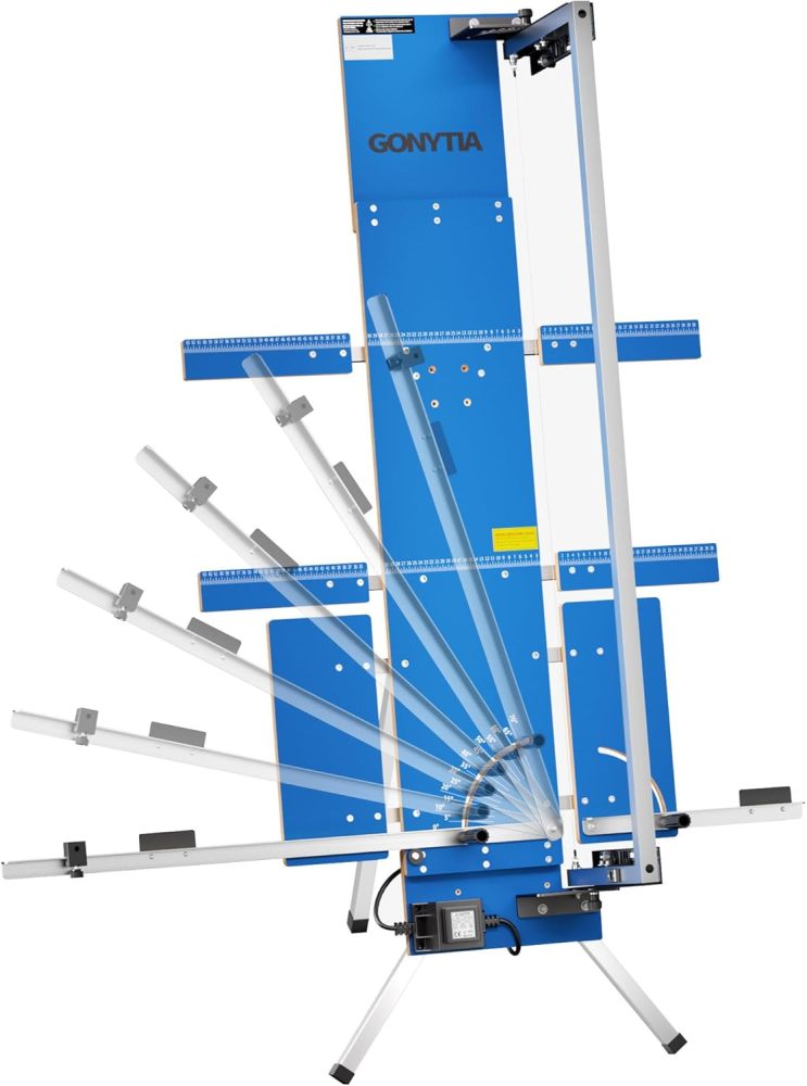 MODELL7 Styroporschneider 200 Watt, 1.300mm freistehend Komplettes Set inklusive 10 Schneidedrähten, 1 Gerüsthalteblech und 2 Federgriff Heißdrahtschneider