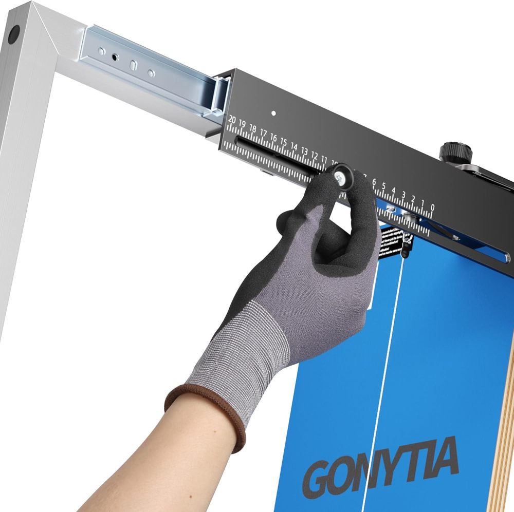 MODELL7 Styroporschneider 200 Watt, 1.300mm freistehend Komplettes Set inklusive 10 Schneidedrähten, 1 Gerüsthalteblech und 2 Federgriff Heißdrahtschneider
