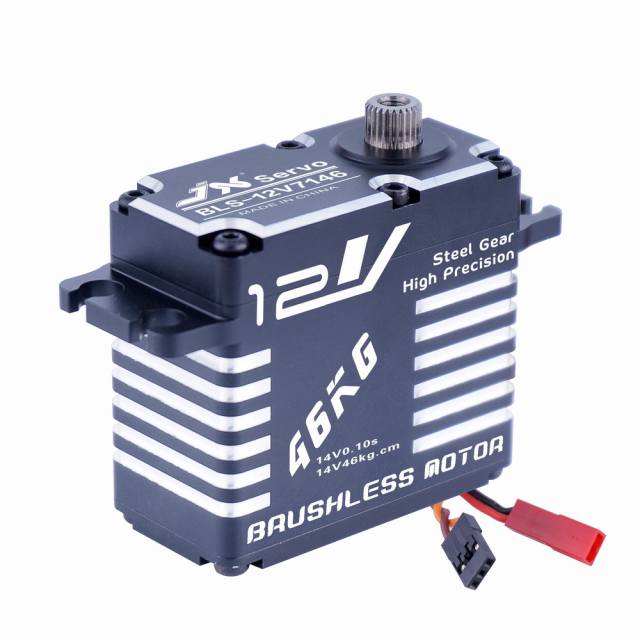 JX Servo BLS-12V7146 46kg Brushless High Precision Steel Gear Full CNC Digital Servo