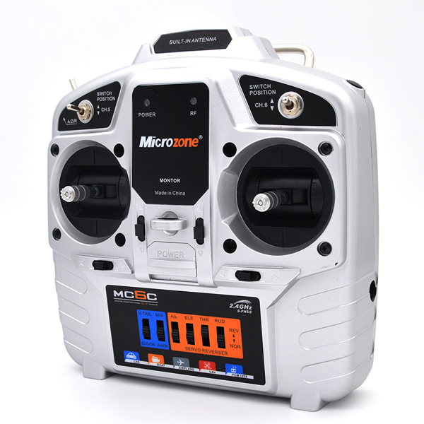 Microzone MC6C-R 6 Channel Radio Transmitter with Built in Antenna Receiver