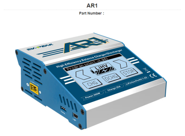 EV-Peak AR1 Touch Screen Battery Charger