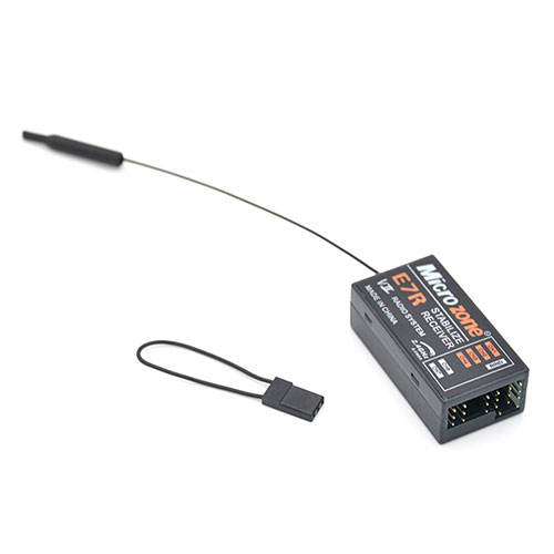 Microzone E7R  S-FHSS 7 Channel receiver with Flight Stabilisation