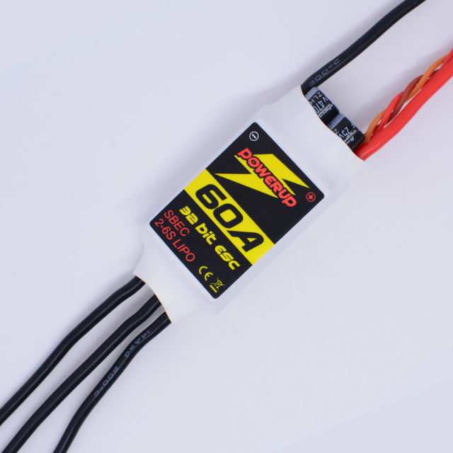 PowerUp 60amp 32Bit Fixed Wing ESC with Rotation Sensing