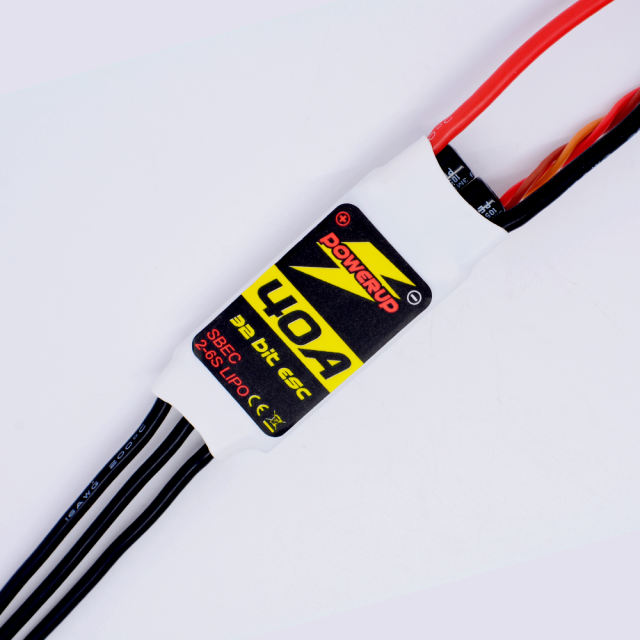 PowerUp 40amp 32Bit Fixed Wing ESC with Rotation Sensing