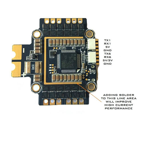 Asgard32 F4 4in1 35A BlHeli32 ESC AIO Flugsteuerung - F4 + 6 UARTs + OSD + BEC + BARO + Telemetrie