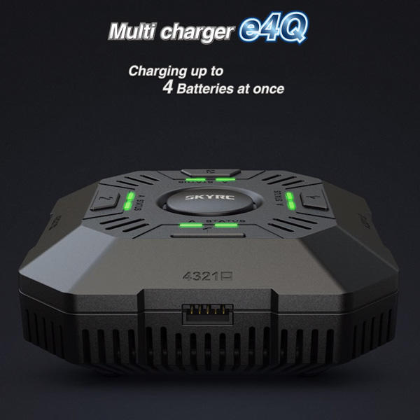 SkyRC E4Q 4×50W 4x5A DC 2-4S LED Smart Battery Balance Charger with XT60 Input