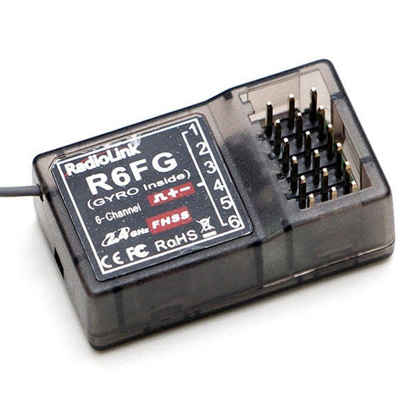RadioLink RC6GS V3 2.4G 4CH HV Compatible Radio Control Car Transmitter with Gyro Reciever