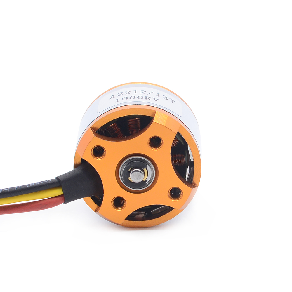 Hobbyporter 2212 Brushless DC Motor for Drone Airplane RC Model 930kv  1000kv 1400kv 1800kv 2200kv 2450kv GOLD