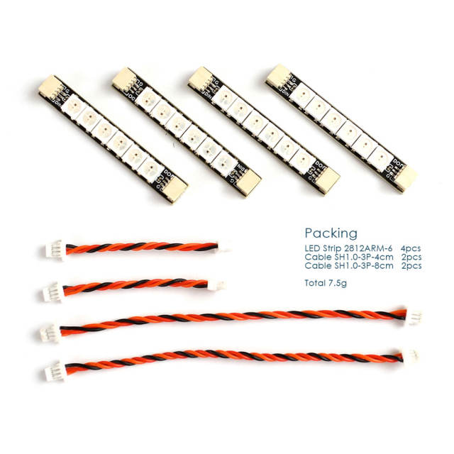Matek - 6 LED & Cable set for 2812LED