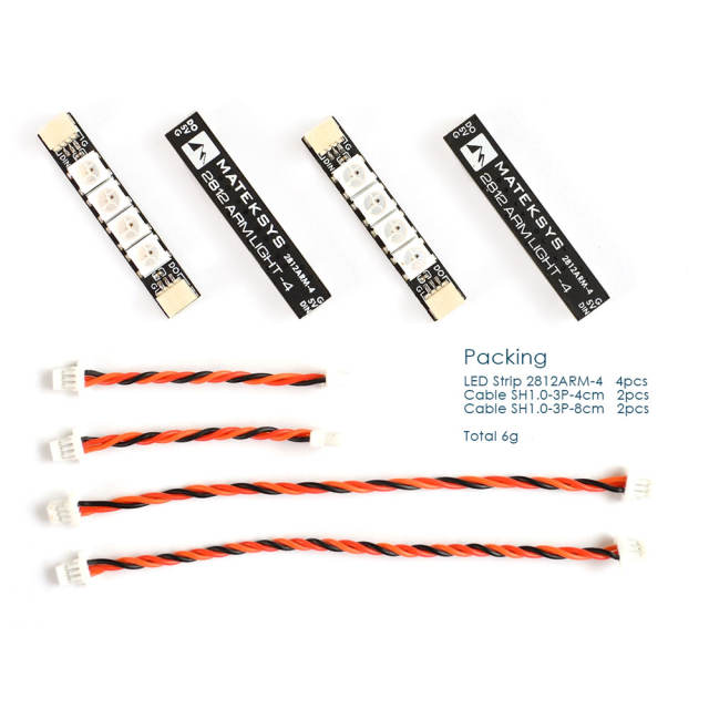 Matek - 4 LED & Cable set for 2812LED