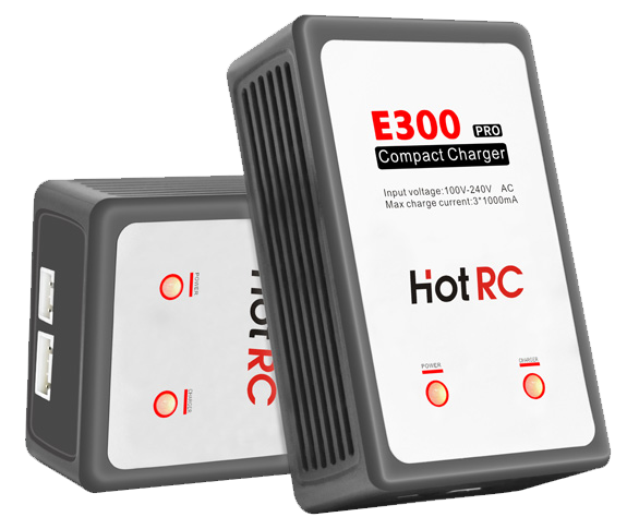 HotRC - E300 13W Compact easy to use AC LiPO Charger 1000mah 100/240v