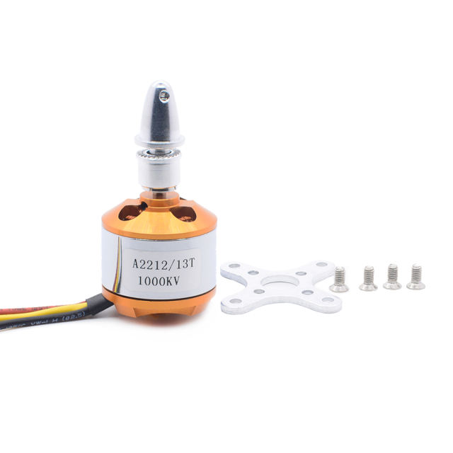 Hobbyporter 2212 Brushless DC Motor for Drone Airplane RC Model 930kv 1000kv 1400kv 1800kv 2200kv 2450kv GOLD