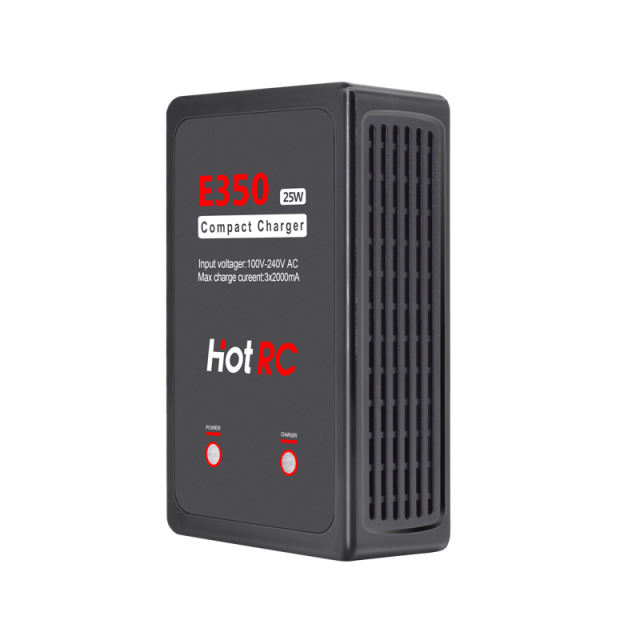 HotRC - E350 25W Compact easy to use AC LiPO Charger 2000mah 110/240v