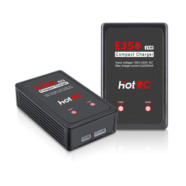 HotRC - E350 25W Compact easy to use AC LiPO Charger 2000mah 110/240v