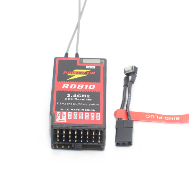 PowerUp RD810 2.4GHz 8CH DSM2 DSMX Compatible Receiver