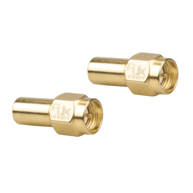 RJX 2PCS Electronics RF coaxial connector adapter RPSMA male /SMA male coaxial Termination Loads 1W DC- 3.0GHz 50Ω
