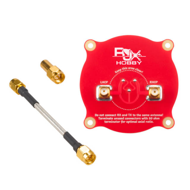 RJX 9.4db Tripple Feed Patch Antenna with 50ohm Dummy load adapter SMA