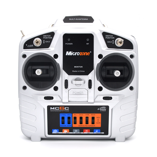 Microzone MC6C-S 6 Channel Radio Transmitter with Built in Antenna Receiver