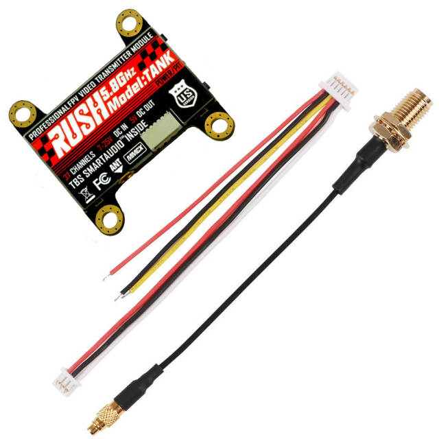 RUSH VTX TANK (US VERSION) 5.8GHz 37CH PIT/25/200/500/800mW Transmitter For FPV Racing Drone