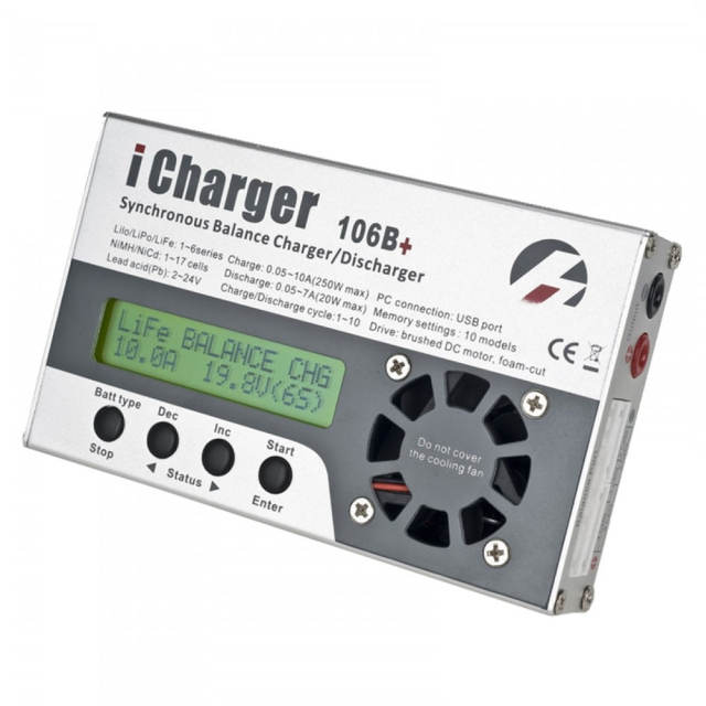 iCharger 106B+ 250W 10A 1-6S DC Battery Synchronous Balance Charger Discharger