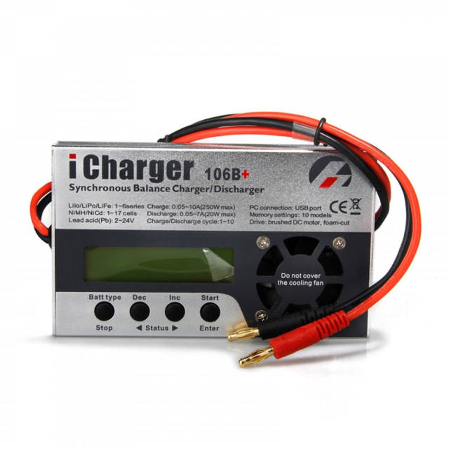 iCharger 106B+ 250W 10A 1-6S DC Battery Synchronous Balance Charger Discharger