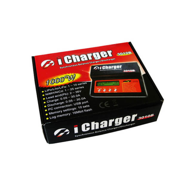 iCharger 3010B 1000W 30A DC 1-10S Lipo Battery Synchronous Balance Charger Discharger